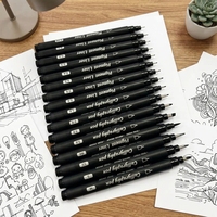 Bestationery Marcadores De Arte School Supplies Stationery China Waterproof Fine Tip Black Permanent Graffiti Art Markers Pen