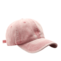 Cappellino da Baseball in Cotone Lavato Vintage a 6 Pannelli, Colore Unico, Logo Personalizzato, Ricamo 3D, Stile Retrò