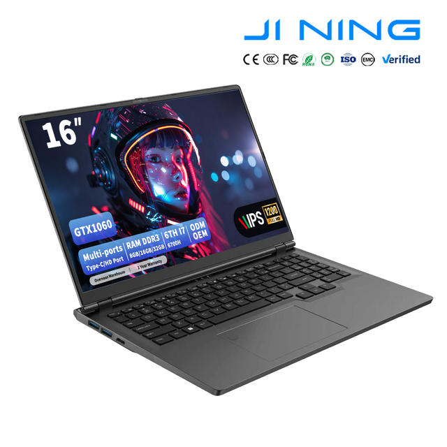 OEM 16 Inch Gaming Laptop Intel Core I7 6700H P106 6GB 16GB 32GB RAM 1TB SSD Notebook China for Study Office Business in Stock