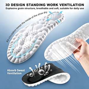 Solette 4D Cloud, Solette con Supporto per Arco Plantare, Solette in Memory Foam, Solette Steppers per Assorbimento degli Urti e Ammortizzazione, Solette per Scarpe Sportive - Product Image 3