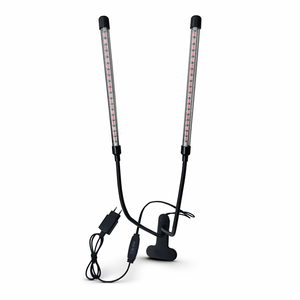 Meijiu Lighting Clip Grow Lamp 6W 8W Double Tube With <b>Timer</b> for Desktop Plants and Wholesale Buyer Supply - Product Image 6