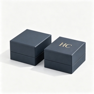Premium Earring Stud Hinged Box with Velvet Insert Foil Stamping Logo Branded Jewelry Packaging <b>Case</b> Bulk Factory Direct Sale - Product Image 6