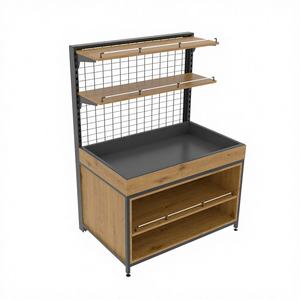 ชั้นวางอาหารสดแบบติดผนัง Highbright พร้อมช่องเก็บของสำหรับซูเปอร์มาร์เก็ต - Product Image 1