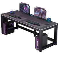 Table d'e-sport en forme de Z en fibre de carbone et bois, très efficace et pratique, petite table simple pour chambre et bureau