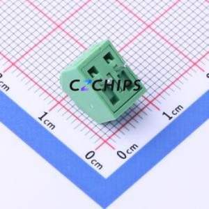 JL102-35002G01 Screw Terminal Block Through hole Component (THT),P=3.5mm Connector 1x2P 3.5mm Green Through Hole - Product Image 2