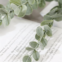 Feuilles d'eucalyptus artificielles en plastique, branche décorative, fleur artificielle, respectueuse de l'environnement, haute simulation, utilisation en intérieur, Noël