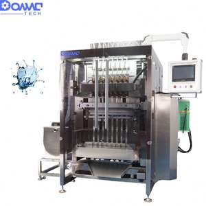 Machine d'emballage entièrement automatique multi-voies facile à utiliser pour sachets de bain de bouche, liquides, huiles, jus, boissons et bâtonnets énergétiques - Product Image 2