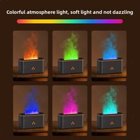 Diffuseur d'arômes à flamme simulée électrique avec brume fine, haute puissance, fonction minuterie, bruit inférieur à 36 dB pour le bureau, la chambre à coucher, la maison