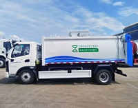 Camion de collecte des déchets de cuisine électrique 4x2, camion de collecte des eaux usées, séparateur humide et sec, camion poubelle
