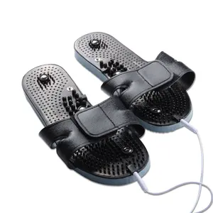 Body application electronic massager shoes vibrating massage slipper for medical physiotherapy