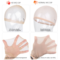 Conception Gratuite Emballage Marque Privée Bonnets de Perruque Personnalisés Bonnets de Perruque HD Bonnets Dôme en Maille Invisible pour la Fabrication de Perruques