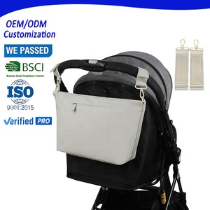 Sac à langer portable élégant en <span class=keywords><strong>cuir</strong></span> PU, convertible, imperméable, toutes saisons, pour poussette, pour mamans - Product Image 1