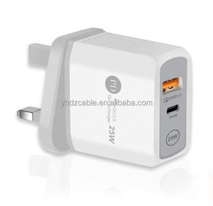 25W Type-C Travel Smartphone Charger Cross-Border USB C Fast Charging <b>Adapter</b> Mobile Phone QC2.0 USB Wall Charger - Product Image 4
