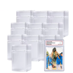 Produits de vente chauds dalle de carte graduée Ultra claire tenir 35PT cartes de taille Standard Snap Lock cartes de jeu étui de protection - Product Image 1