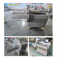 Machine à découper la viande brute très populaire, machine à fileter les poitrines de poulet, machine à découper la viande et le poisson entièrement automatique