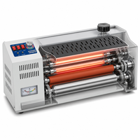 Machine à plastifier A3 robuste en métal, 13 pouces, à rouleaux, thermique et à froid, corps en fer, pour documents et photos