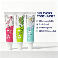 Dentifrice de voyage 5 g pour hôtel, enrichi en Sakura, Matcha, réparateur d'émail et agent blanchissant au lotus, pour marque