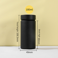 100 120 180 ml EN STOCK Produits médicaux Capsules Poudre Pilules Emballage Bouteille en plastique vide avec bouchon à vis pour vitamines