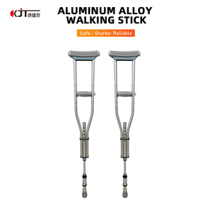 Béquilles axillaires en alliage d'aluminium, médicales, portables, confortables et réglables - Product Image 4