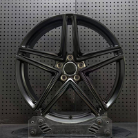 Jantes de voiture élégantes en alliage noir mat concave de 15 à 24 pouces 5x112/114.3 pour Lanborghini Aventador Centenario Infiniti J50 J55