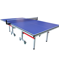 L'usine fournit directement une table de tennis de table pliable en MDF de 18mm pour le divertissement.