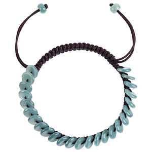 Pulsera de Jade Natural Azul Agua Ajustable, Tejido de Alta Calidad, Diseño Original para Mujer, Venta al por Mayor SL81 - Product Image 1