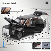 Modèle de voiture SUV grand format à énergie nouvelle à l'échelle 1:24 avec portes ouvrables, éclairage doux et effets sonores réalistes
