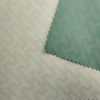 Tissu tricoté en pongé mat 100 % polyester ultra-fin enduit PU 75D Ripstop, imperméable et respirant, pour vestes d'hiver d'extérieur