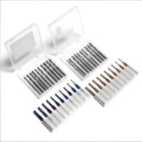 Fraiseuses CNC, embouts de fraisage CNC à queue de 1/8 po, jeu de fraises de gravure incluant une fraise plate à 2 dents de 17 mm revêtue de nano-couche bleue/titane