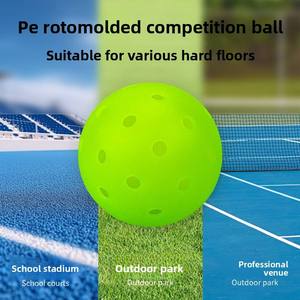 Precio Directo de Fábrica, Pelotas de Pickleball de LDPE de Alto Rebote para Exteriores, Rendimiento de Rebote Consistente para Torneos, Color Amarillo Óptico - Product Image 4