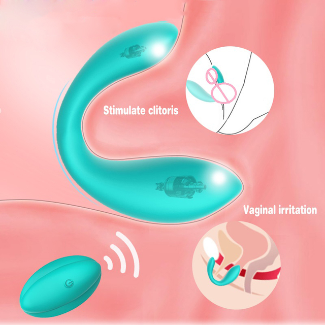 WINYI OEM ODM 10 Frequency Vibrator Remote Control Adult Sex Toy U Shape Double Vibrador G Spot Wearable Couple Vibrators