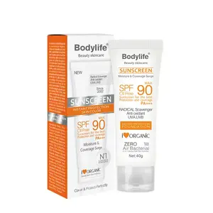 На заказ Oem Odm Bodylife Private Label Spf 90 солнцезащитный крем увлажняющий отбеливающий органический солнцезащитный крем для лица Spf 90