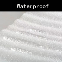 Rollo de Espuma EPE Blanco de 300M de Largo, Resistente a la Humedad, con Superficie de Papel Melamínico con Diseño de Madera, para Embalaje de Muebles, Directo de Fábrica