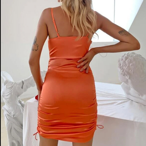 Colletto quadrato donna Sexy Evening Club estate senza maniche abito corto <span class=keywords><strong>vestiti</strong></span> eleganti abiti Casual <span class=keywords><strong>da</strong></span> donna - Product Image 3