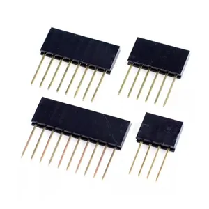 2.54mm simple rangée femelle longues broches 11mm détachable carte PCB connecteur de prise d'en-tête 1*2/3/4/6/8/10/15Pin pour Arduino