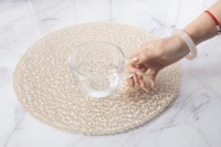 Napperons Ronds en Plastique Réutilisables Éco-Responsables pour Restaurants, Mariages et Hôtels