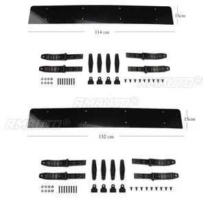 For General Vehicle <b>Models</b> Exterior Accessories Car Front Bumper Side Spoiler Air Blade Tuning Turbulence Chin Body <b>Kit</b> - Product Image 6