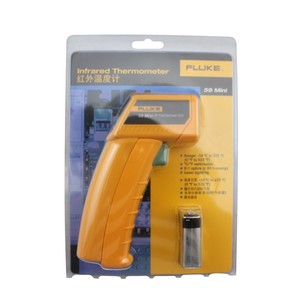 เครื่องวัดอุณหภูมิอินฟราเรดแบบพกพา Fluke 59 Mini พร้อมหน้าจอ LCD และแบตเตอรี่ 9V รวมอยู่ในชุด - Product Image 4