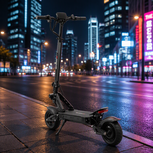 Trottinette Pliante Électrique à Moteur Brushless, Étanche, Double Suspension, Freins à Disque Hydrauliques, Pneus Renforcés, Livraison Rapide - Product Image 1