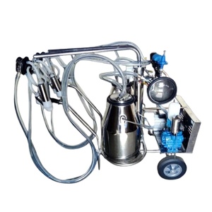 Pompe à vide automatique en acier inoxydable pour le lait de vache et de mouton - Machine à traire les bovins et les ovins - Product Image 1