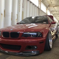 Pour BMW Série 3 E46 M3 1999-2006, lèvre avant en fibre de carbone de style CSL, pare-chocs avant, lèvre de spoiler, séparateurs, ailerons, pièces de voiture