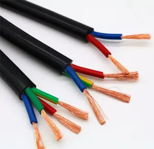 Câble multi-brins rigide GB/T 5023.3-<span class=keywords><strong>2008</strong></span>, cuivre nu/étamé, isolation en PVC, 3 conducteurs, usage industriel, gaine en PVC pour la construction - Product Image 1