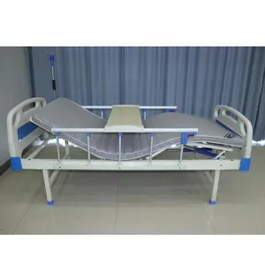 Chăm sóc sức khỏe đồ nội thất cổ điển Hướng dẫn sử dụng fowler giường bệnh viện với nệm và bàn ăn