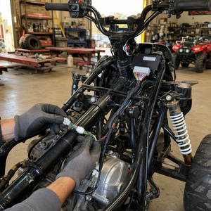 Faisceau de câblage ATV OEM personnalisé JST XH 18 broches AWG22 UL1007 étanche IP67 pour pièces de <span class=keywords><strong>quad</strong></span> <span class=keywords><strong>50cc</strong></span> 70cc 110cc 125cc - Product Image 4