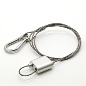 Kit de <span class=keywords><strong>suspension</strong></span> d'usine réglable avec fil de plafond galvanisé pince à câble bidirectionnel et crochet câble de bouclage en métal - Product Image 3