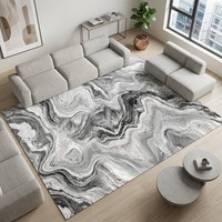 Luxuriöser Moderner Großer 12mm Dicker Wohnzimmer Schlafzimmer Polyester Kunstkaschmir Teppich