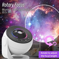 Projecteur Galaxy Pro13 Nebula Star Sky Starry Realistic Light Projector 360 ° Rotation Large Plafond Room Projectoin Night Light