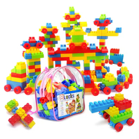 Juguetes de plástico de piezas grandes de Classic Creativity, bloques de construcción de plástico educativos Montessori para niños y niñas.