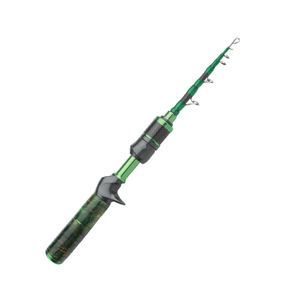 Caña de Pescar Telescópica Magic Hunter con Mango de Madera Natural Sólida, para Pesca de Peces, Aves y Flores, Micro-caña Luya con Tira Blanca - Product Image 1