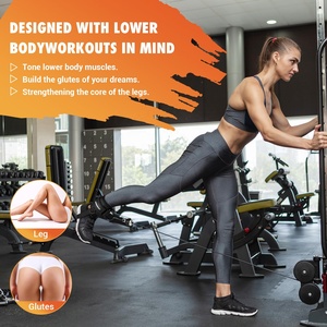 Cinturino Regolabile per Caviglia per Macchina a Cavi - Accessorio da <span class=keywords><strong>Palestra</strong></span> per <span class=keywords><strong>Donna</strong></span> - Poliestere Neoprene Nero/Blu/Rosa/Viola per Kickback - Product Image 4